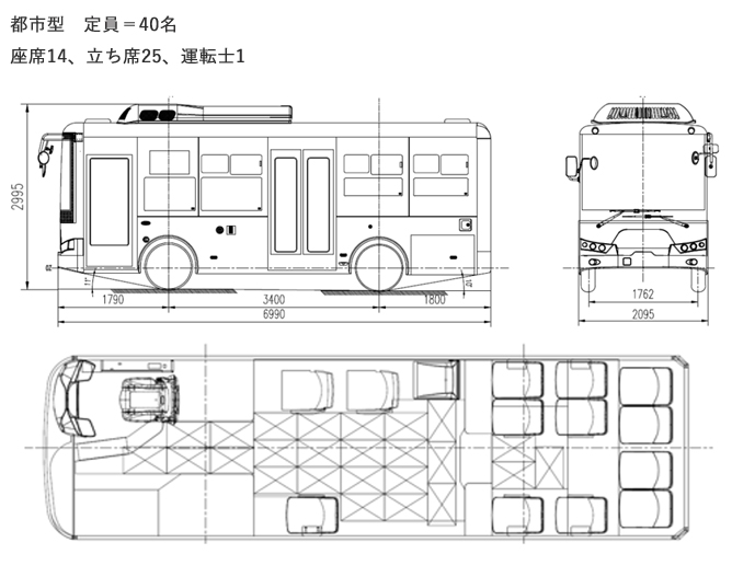 新小型バス ECITY L7 都市型
